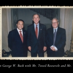 president-george-w-bush-with-mr-tweed-roosevelt-and-mr-tim-tse